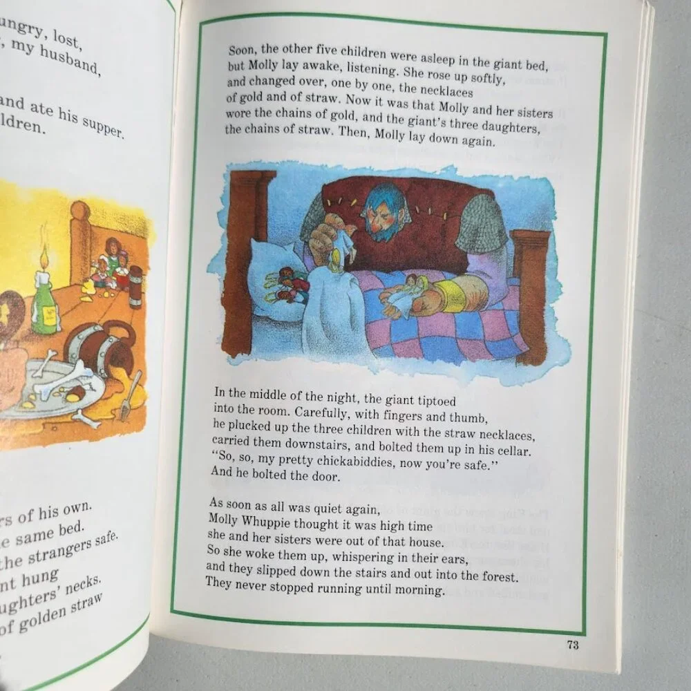Over the Mountain Vintage Book Short Stories Bedtime Songs Poems 3rd Grade by Da